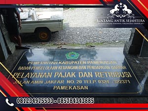 Papan Nama Kantor Dari Batu Granit