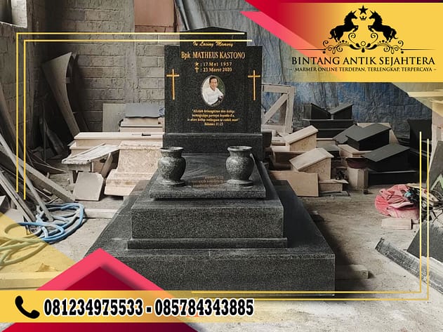 Harga Kijing Makam Batu Granit Kristen Terbaru